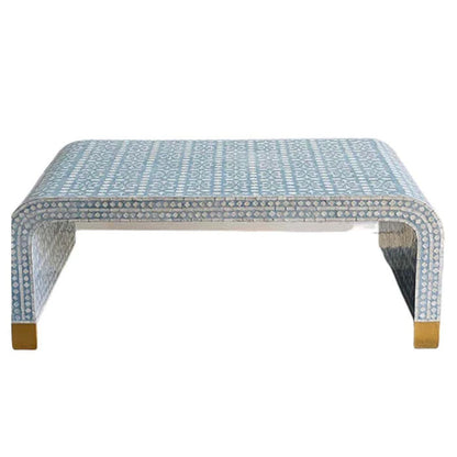 Mediterranean Breeze Low Profile Coffee Table - Mother Of Pearl - Notbrand