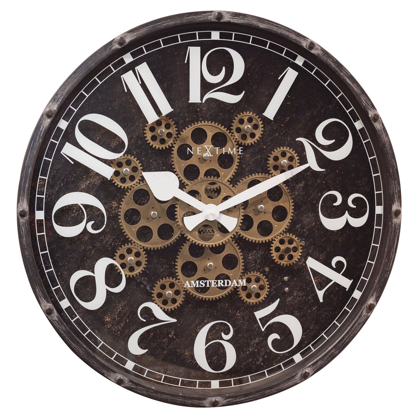 NeXtime Henry Wall Clock 50cm - Black - Notbrand