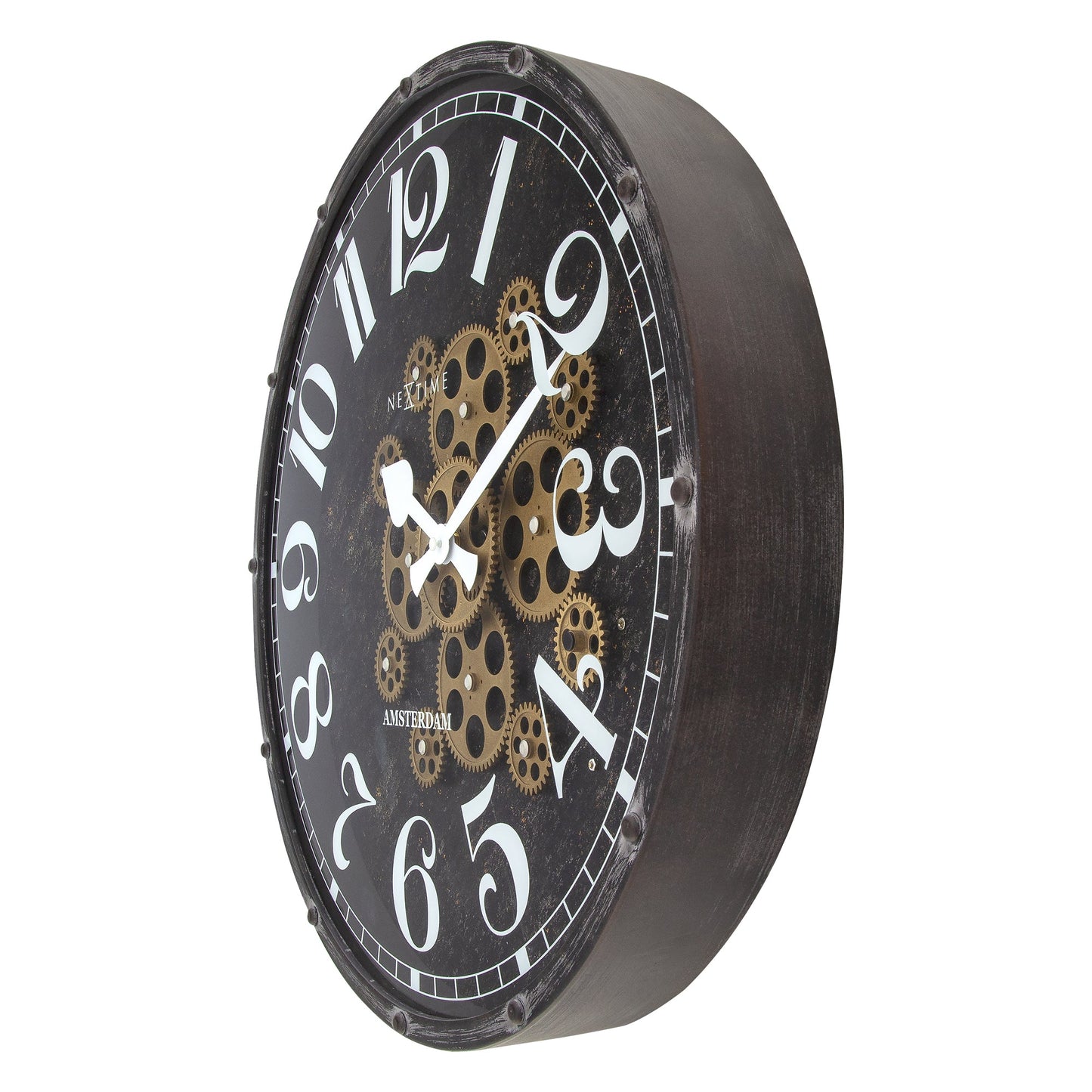 NeXtime Henry Wall Clock 50cm - Black - Notbrand