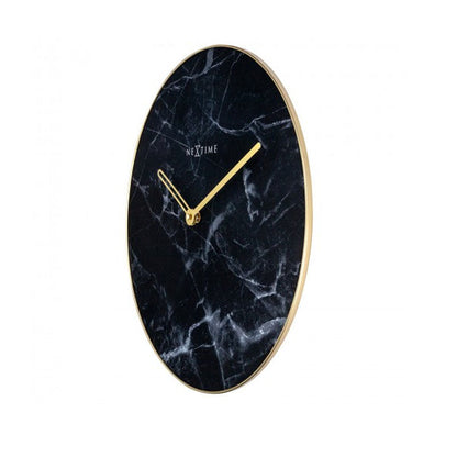 NeXtime Black Marble Wall Clock - Notbrand