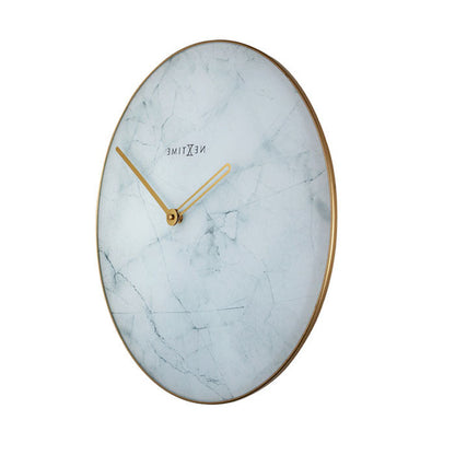 NeXtime Marble Wall Clock 40cm - White - Notbrand