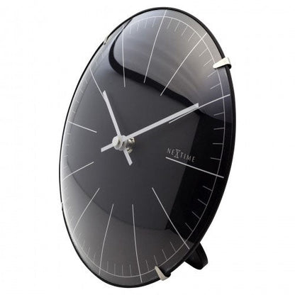 NeXtime Mini Dome Table & Wall Clock - Black - Notbrand