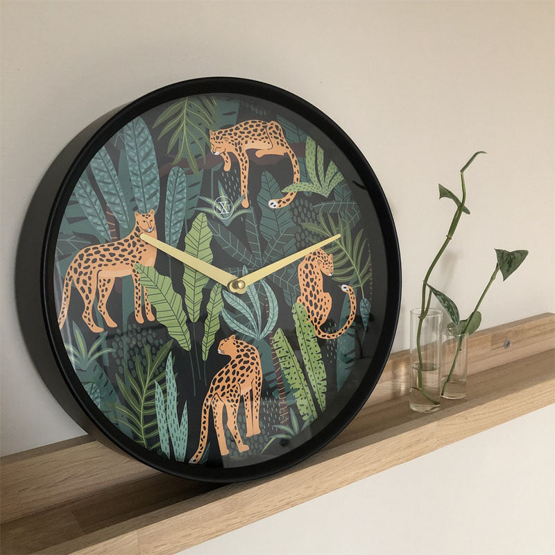 NeXtime Leopard Urban Jungle Wall Clock - 30cm - Notbrand