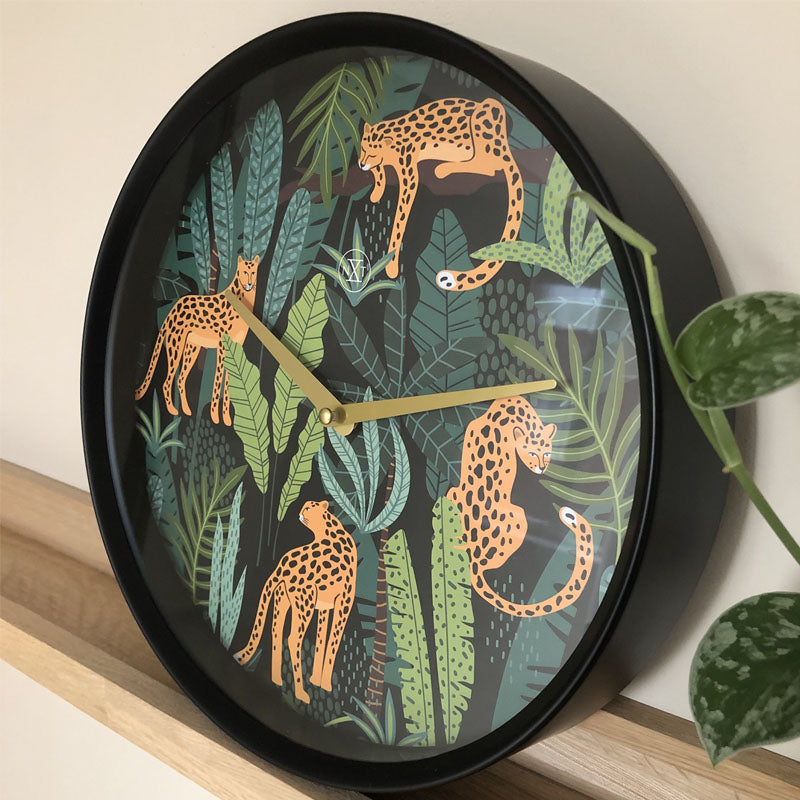 NeXtime Leopard Urban Jungle Wall Clock - 30cm - Notbrand