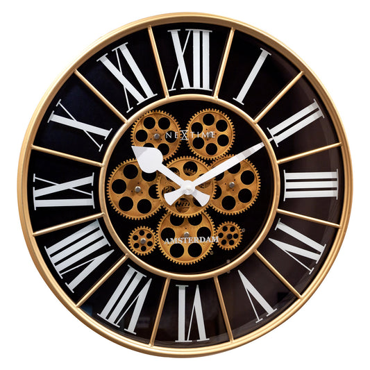 NeXtime William Wall Clock 50cm - Black - Notbrand