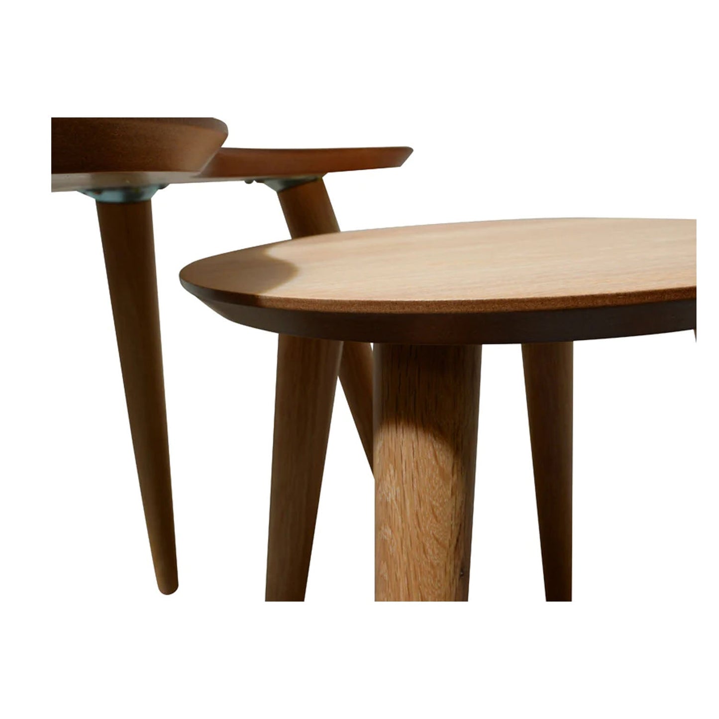 Quinn Nest of Side Tables - Natural - Notbrand