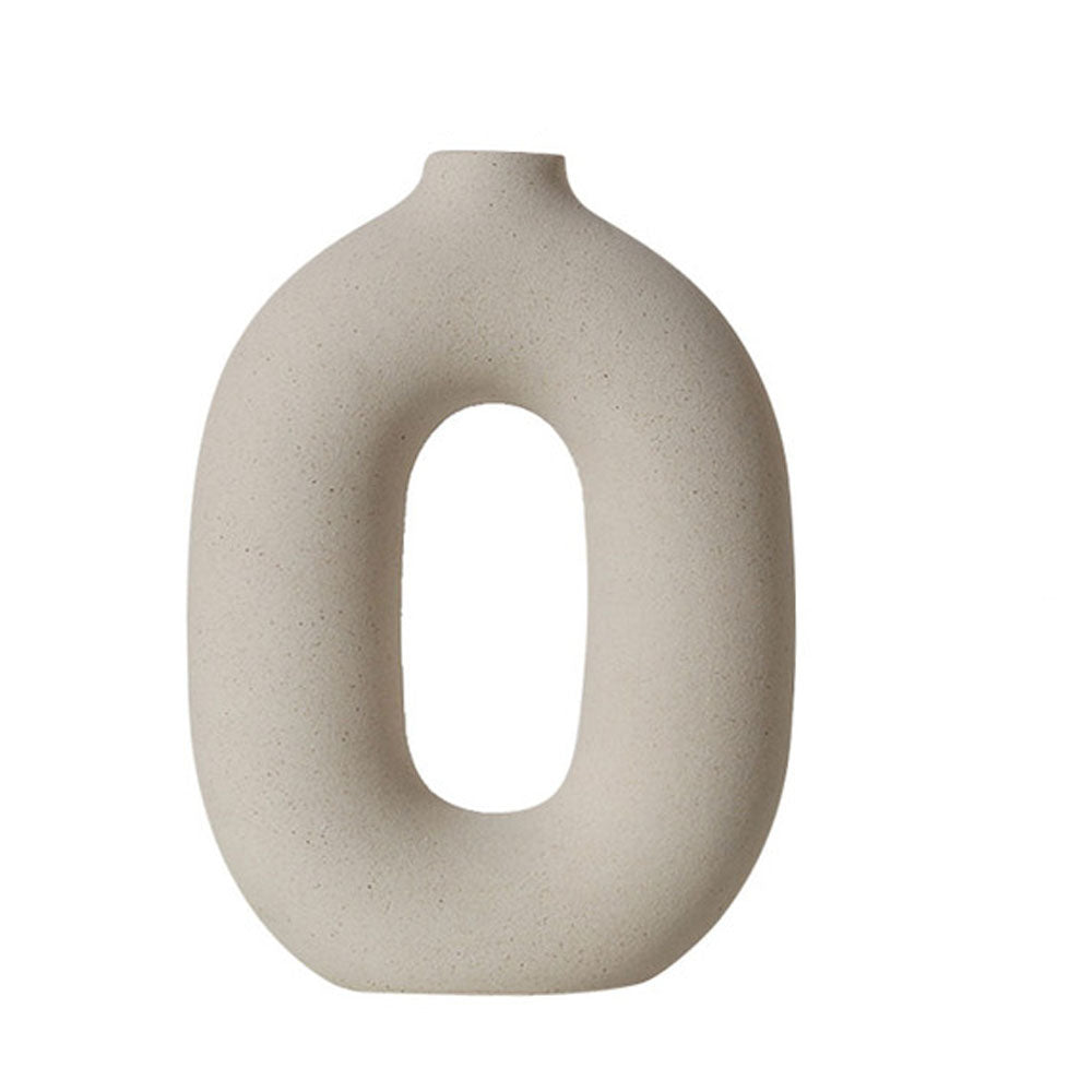 Nordic Art Ceramic Hollow Flower Vase - Range - Notbrand