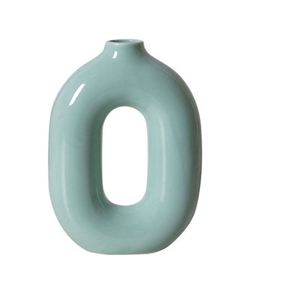 Nordic Art Ceramic Hollow Flower Vase - Range - Notbrand