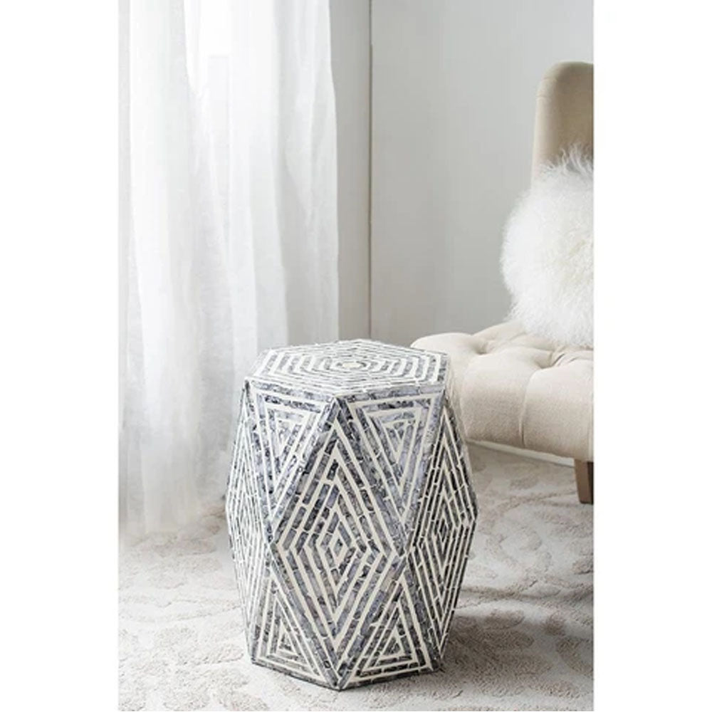 OBLIQUE SHELL STOOL/SIDE TABLE - Notbrand