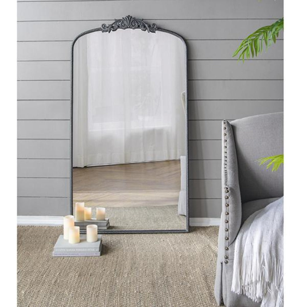 Ornate Metallic Floor Mirror - Notbrand