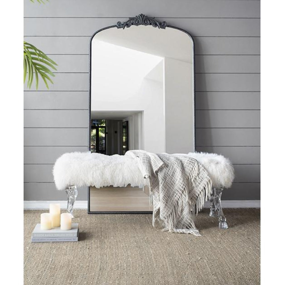 Ornate Metallic Floor Mirror - Notbrand