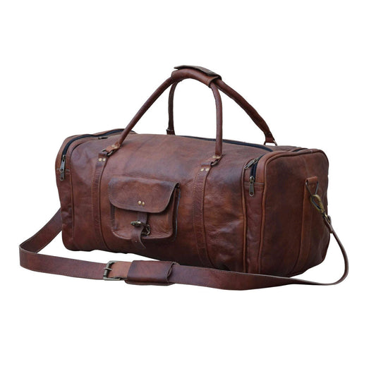 Overnight Leather Duffle Bag - Notbrand