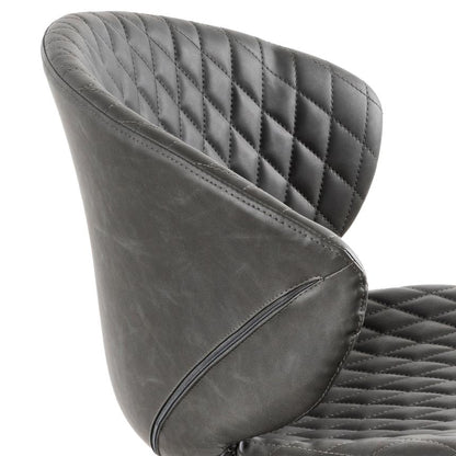 Agell Charcoal Office Chair with White Base - Notbrand