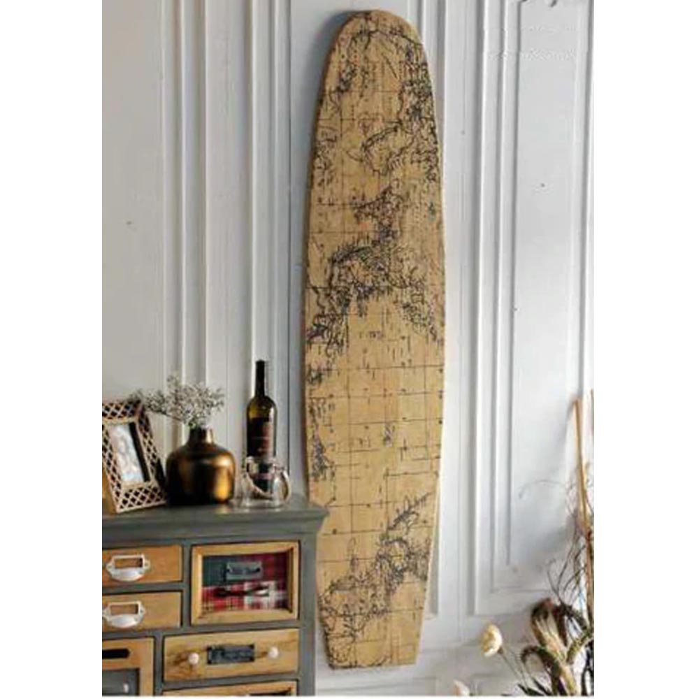 Ola Hardwood Timber Surfboard Wall Art - Notbrand