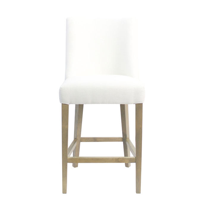 Ophelia Chrome Ring Barstool White - Notbrand