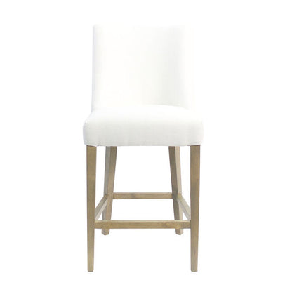 Ophelia Chrome Ring Barstool White - Notbrand