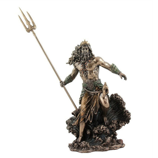 Poseidon - God Of The Sea Bronze Figurine - Notbrand