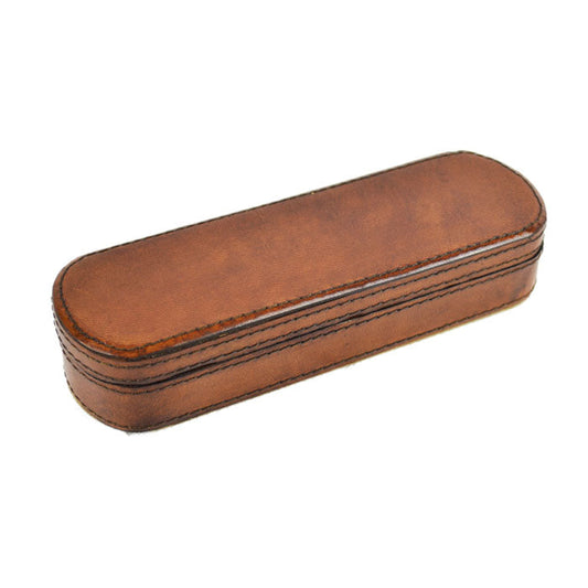 Rollerball Tan Leather Pen Case - Notbrand