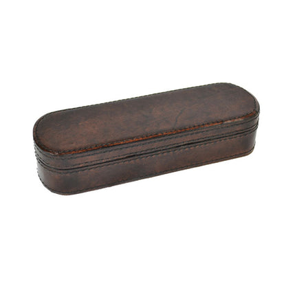 Rollerball Dark Leather Pen Case - Notbrand