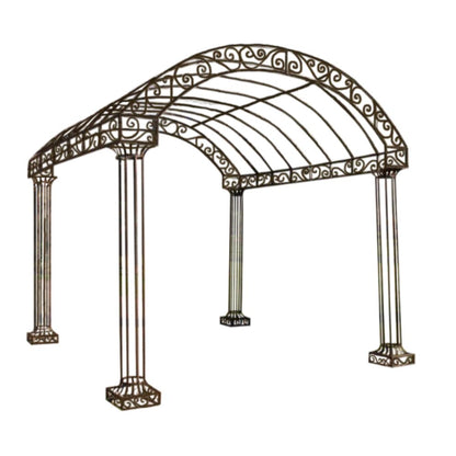 Pergola Garden Gazebo - Rustic Brown - Notbrand