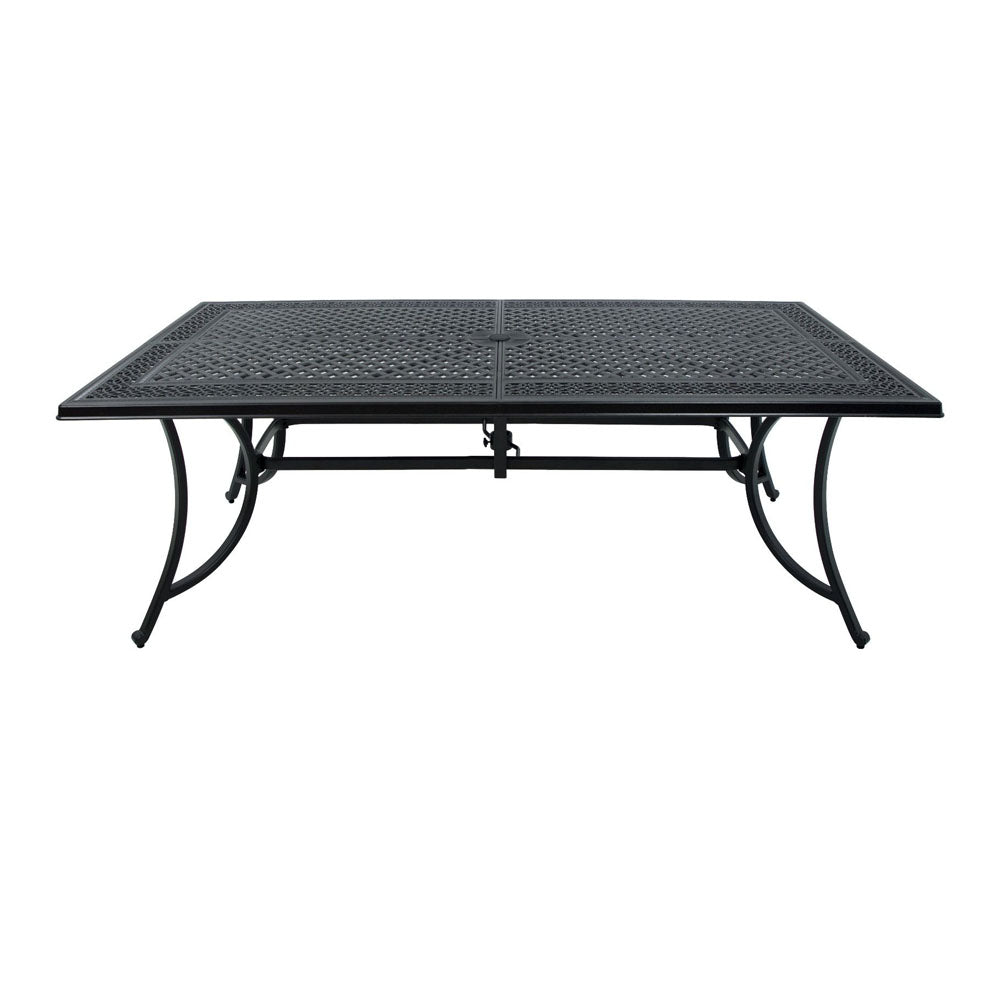 Ascal Cast Aluminium Outdoor Dining Table - Sand Black - House of Hyne