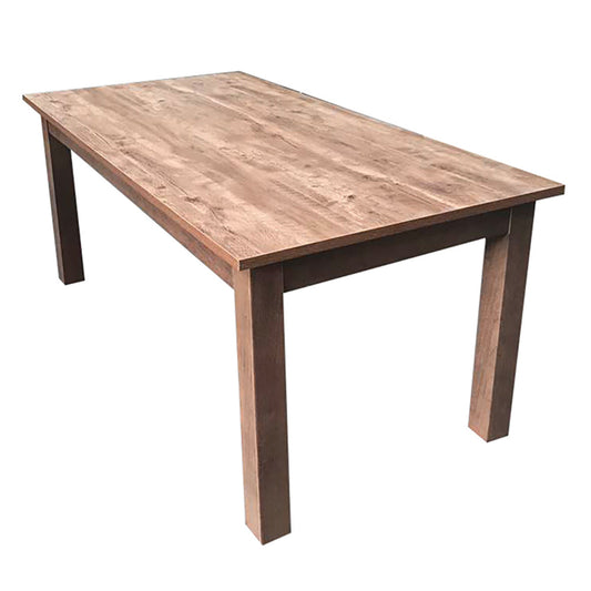 Quercus Wooden Dining Table - 6 Seater - Notbrand