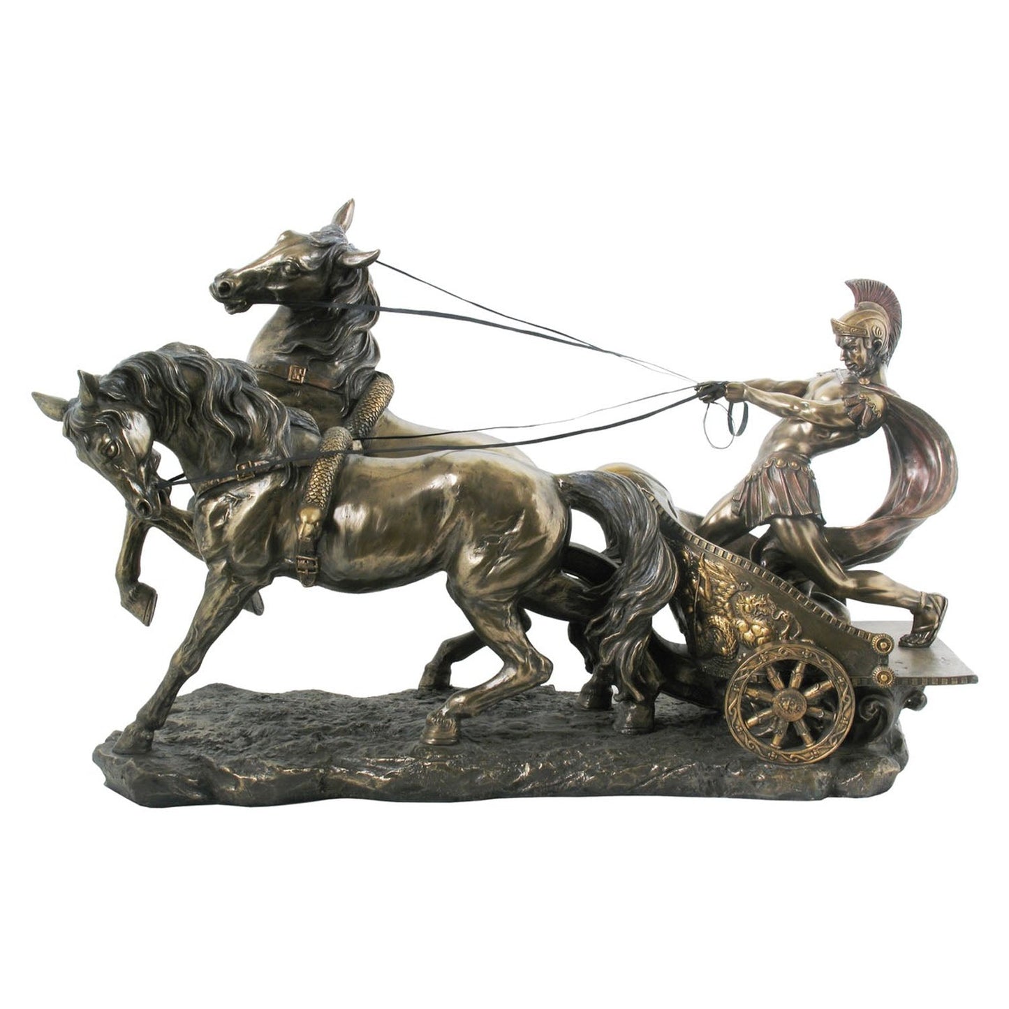 Roman Chariot Bronze Figurine - Small - Notbrand