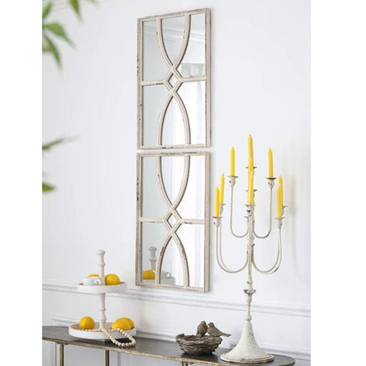 RUSTIC CARVED WALL MIRROR SET - Notbrand