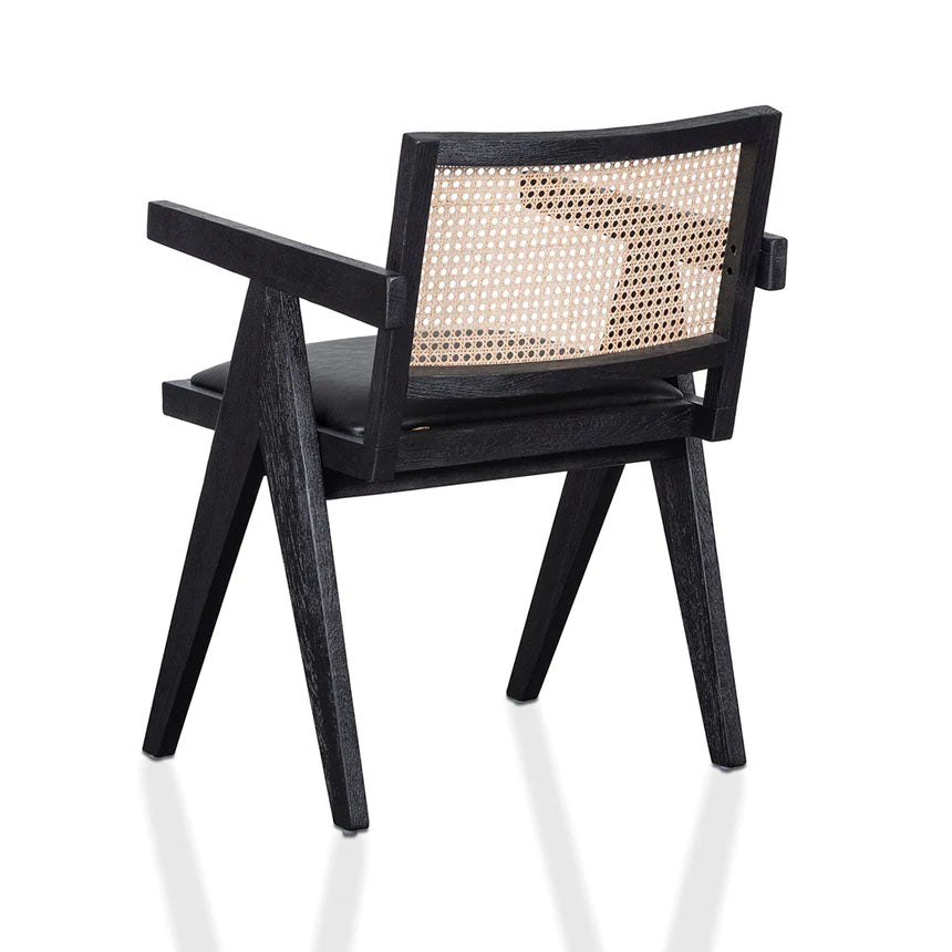 Mobzod Rattan Dining Chair - Black - Notbrand