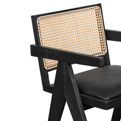 Mobzod Rattan Dining Chair - Black - Notbrand