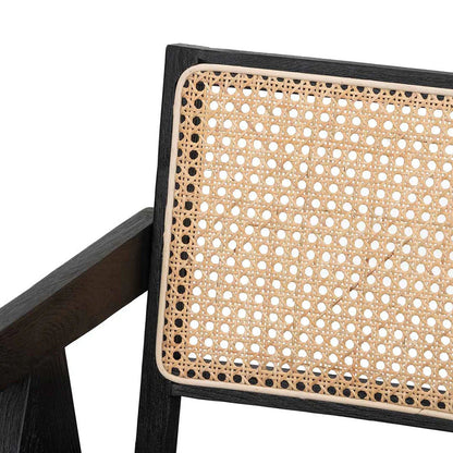 Mobzod Rattan Dining Chair - Black - Notbrand