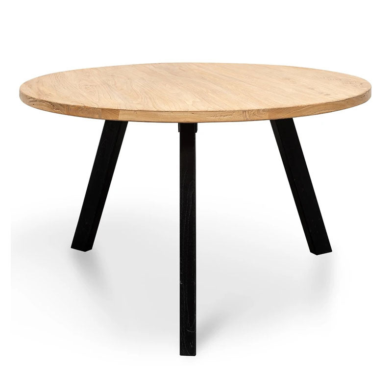 Heritage Round Riten Dining Table with Black Legs - House of Hyne