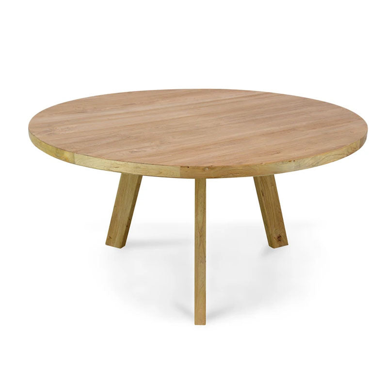 Elm Circle 1.5m Reclaimed Dining Table - House of Hyne