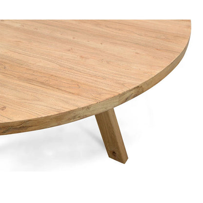 Elm Circle 1.5m Reclaimed Dining Table - House of Hyne