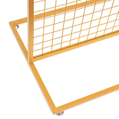 Rectangle Backdrop Standing Frame with Mesh Gold (1mx2mH) - Notbrand