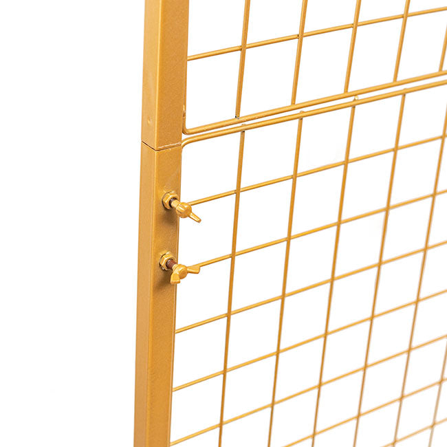 Rectangle Backdrop Standing Frame with Mesh Gold (1mx2mH) - Notbrand