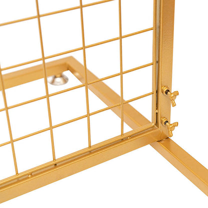 Rectangle Backdrop Standing Frame with Mesh Gold (1mx2mH) - Notbrand