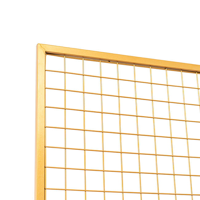 Rectangle Backdrop Standing Frame with Mesh Gold (1mx2mH) - Notbrand