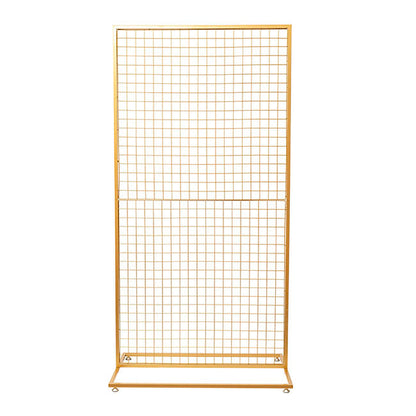 Rectangle Backdrop Standing Frame with Mesh Gold (1mx2mH) - Notbrand