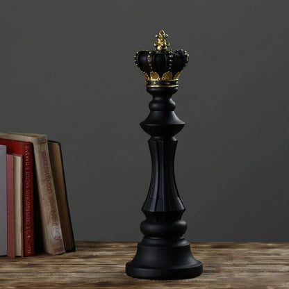 Modern Chess Pieces Ornament -Black - Notbrand