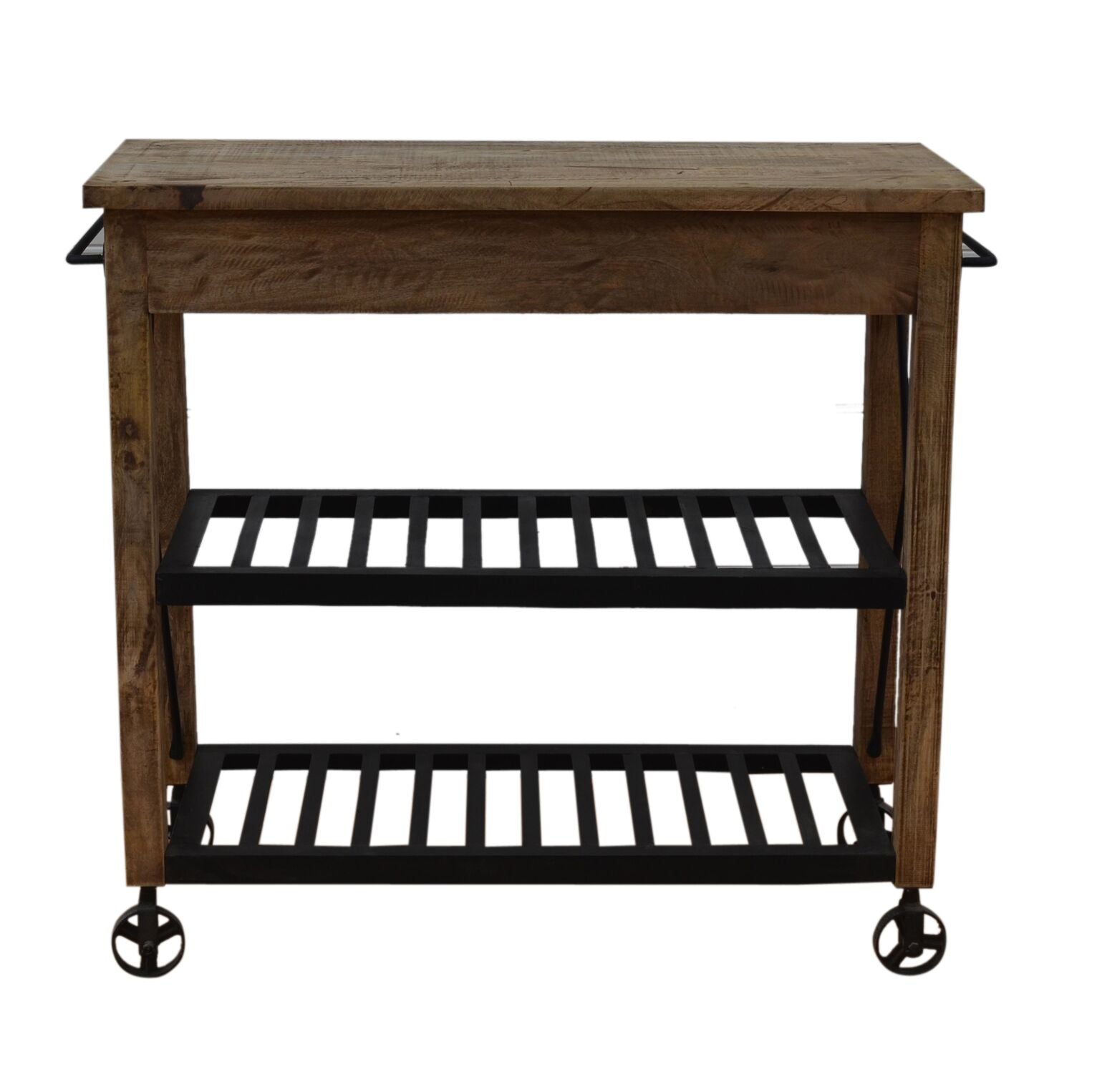 Apollo Iron & Reclaimed Hardwood Kitchen Cart  - House of Hyne