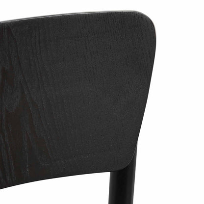 Rope Seat Dining Chair - Black - Notbrand