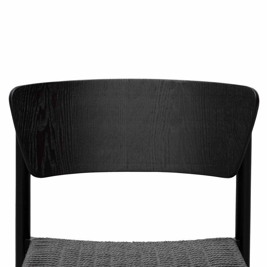 Rope Seat Dining Chair - Black - Notbrand