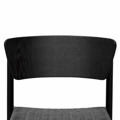 Rope Seat Dining Chair - Black - Notbrand