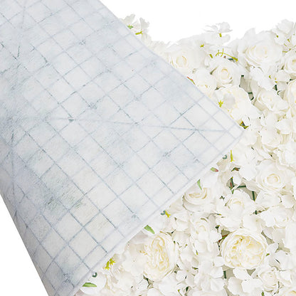 Peony Hydrangea Rose Flower Wall Roll - White - Notbrand