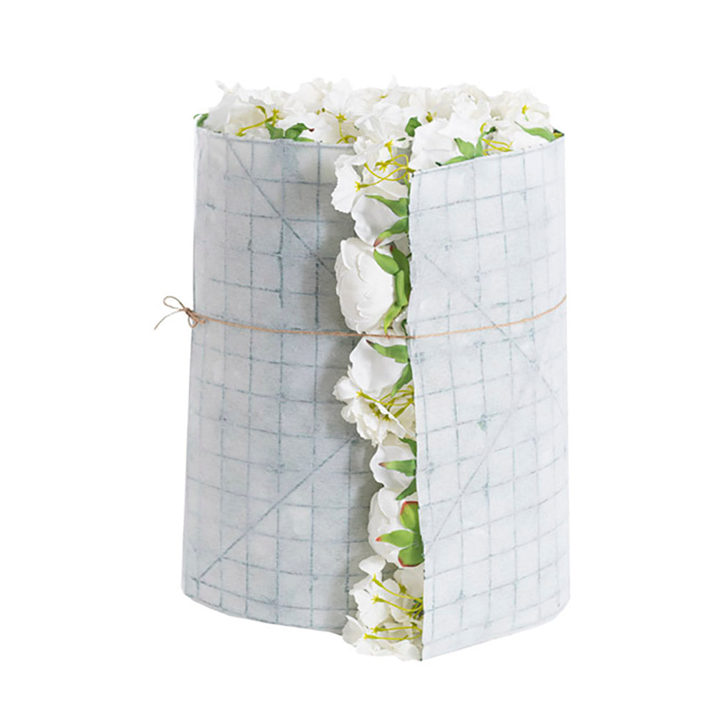 Peony Hydrangea Rose Flower Wall Roll - White - Notbrand