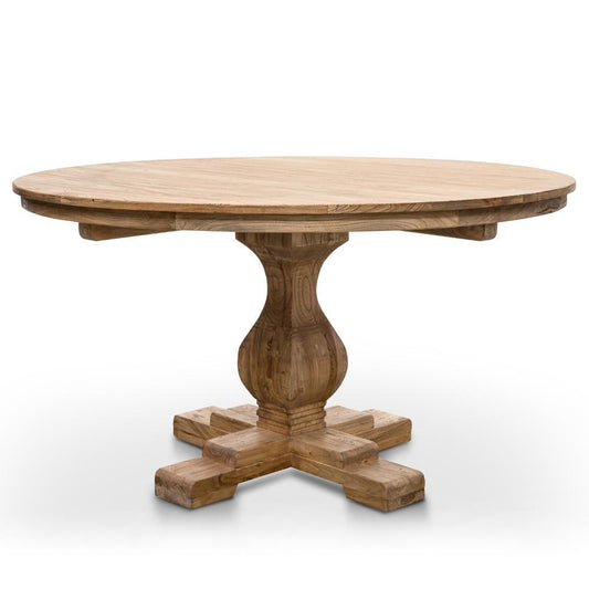 Rustic Round Silene Dining Table - 140cm  - House of Hyne