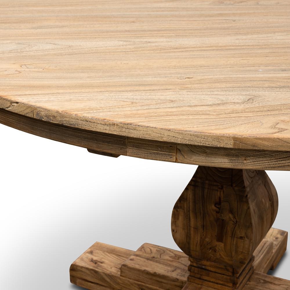 Rustic Round Silene Dining Table - 140cm  - House of Hyne