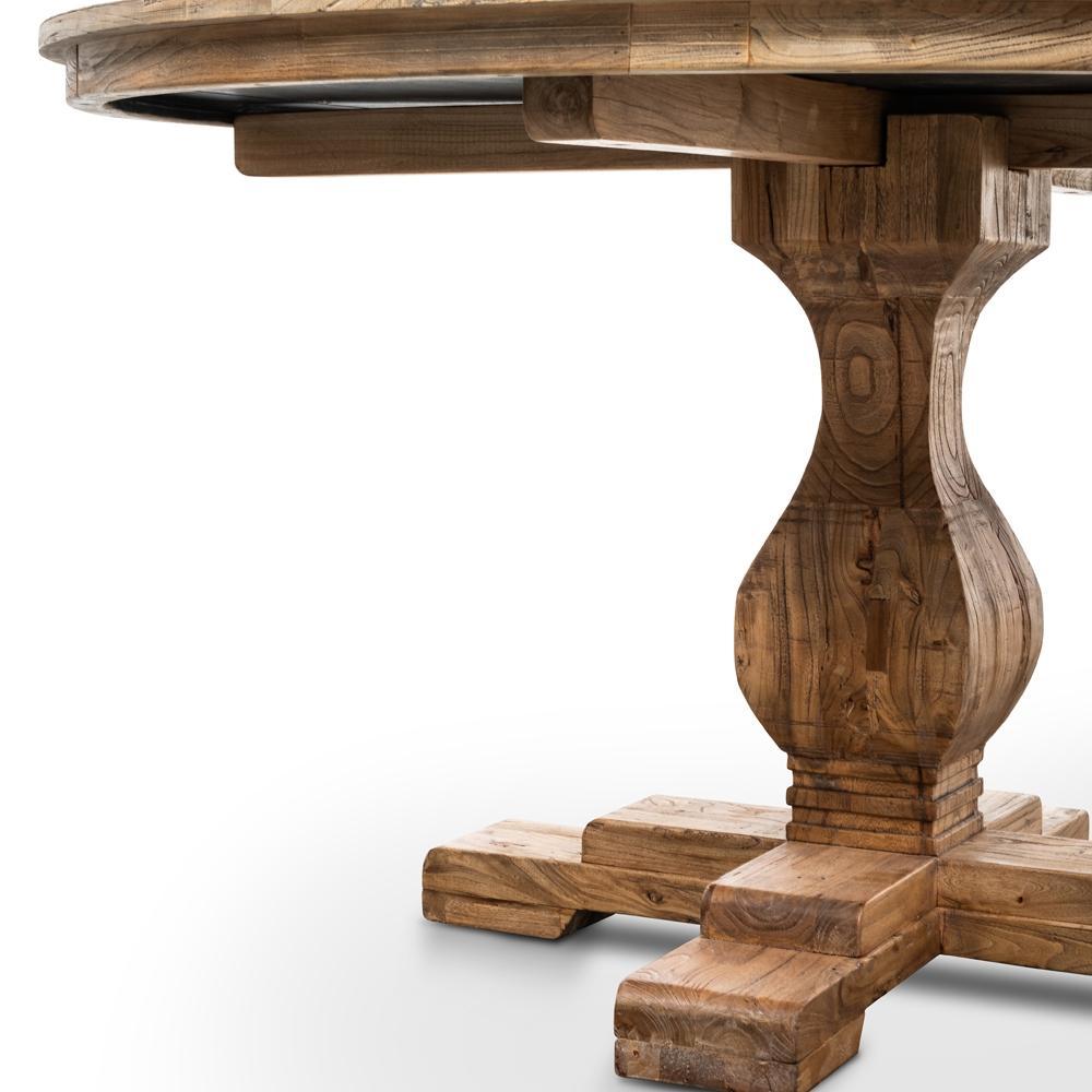 Rustic Round Silene Dining Table - 140cm  - House of Hyne