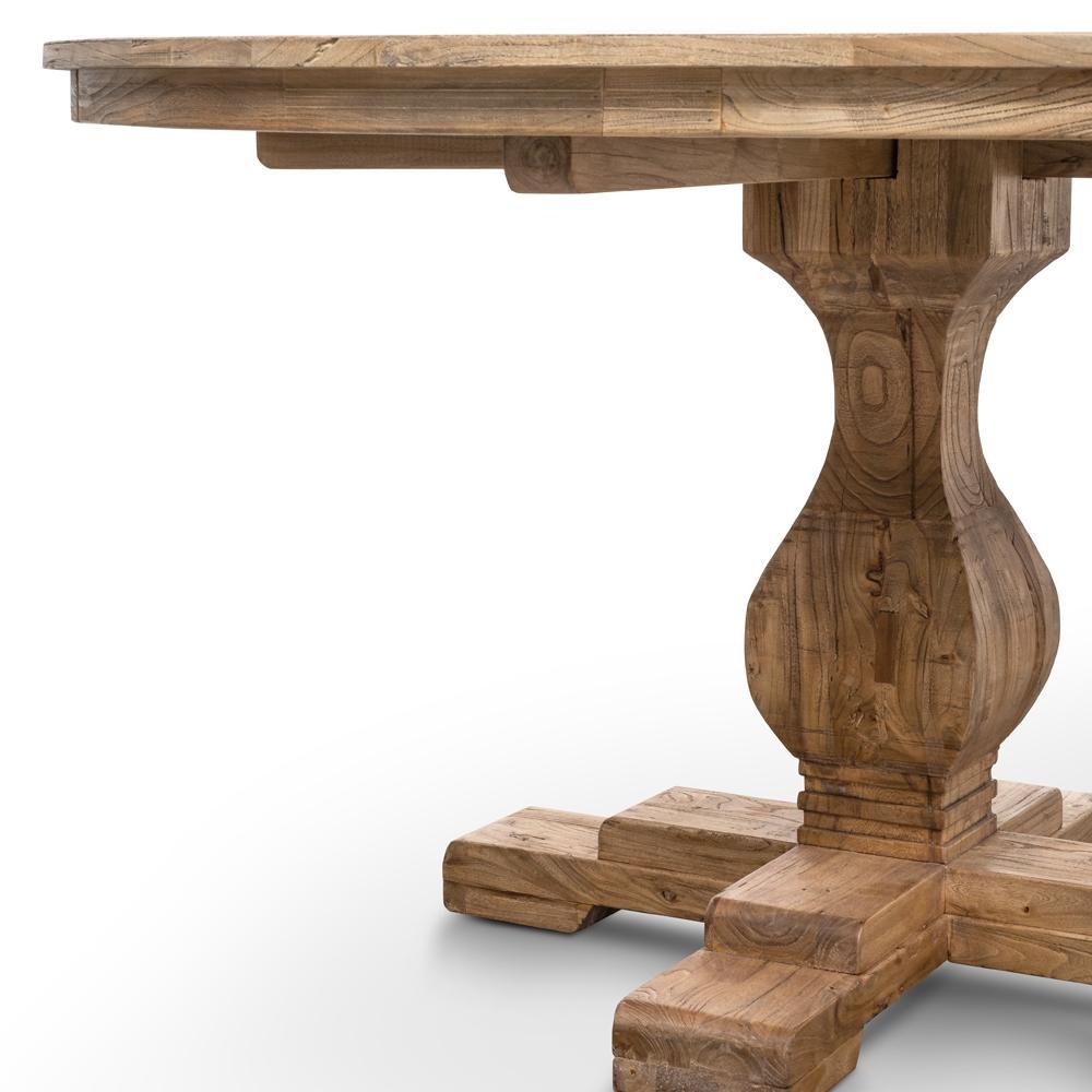 Rustic Round Silene Dining Table - 140cm  - House of Hyne